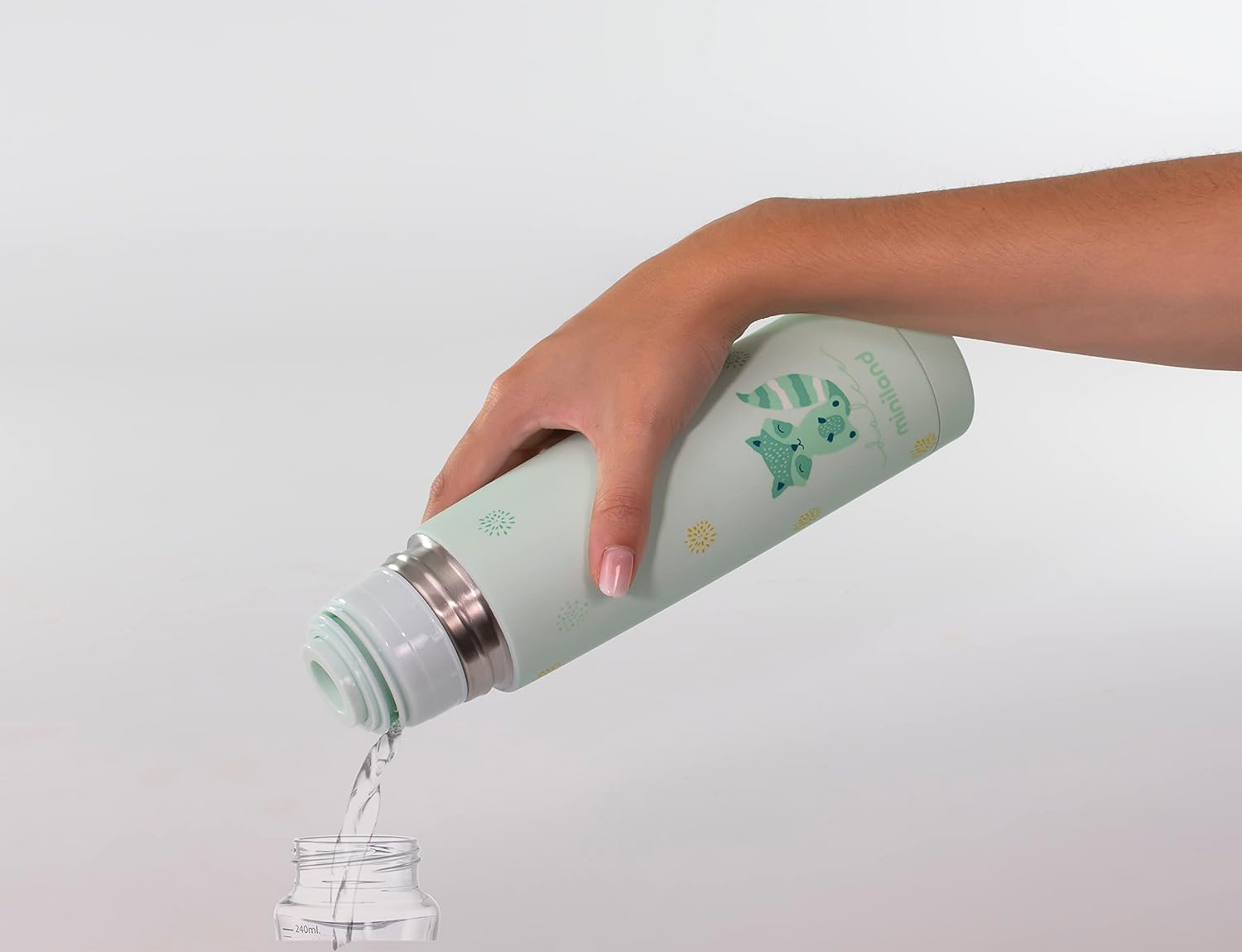 praktische Thermoskanne für Getränke mint